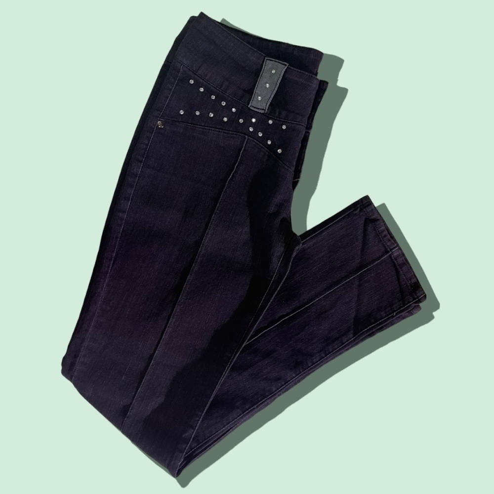 Vintage black Jeans with Rhinestones size 13